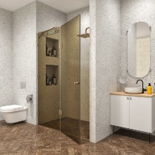 Бронзовое стекло, фурнитура бронза