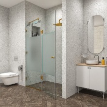 Комбинированное стекло, фурнитура золото.