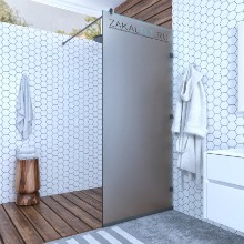 Матовое стекло, черная фурнитура